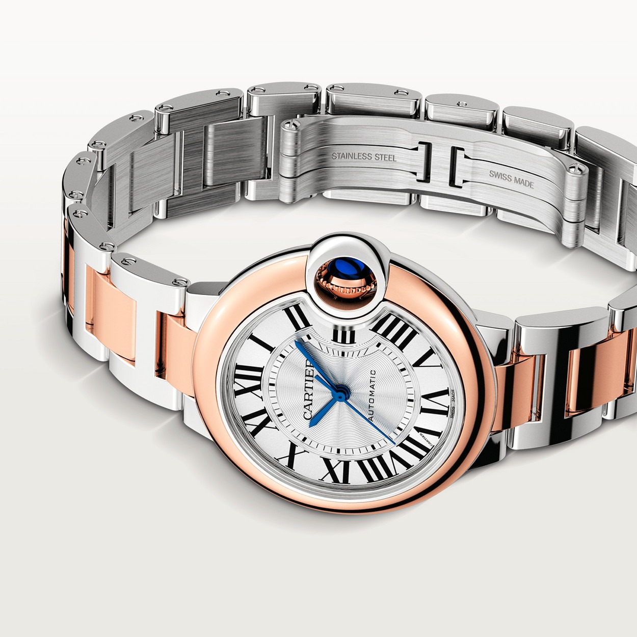 Ballon Bleu Gris Rose 33Mm vue 3