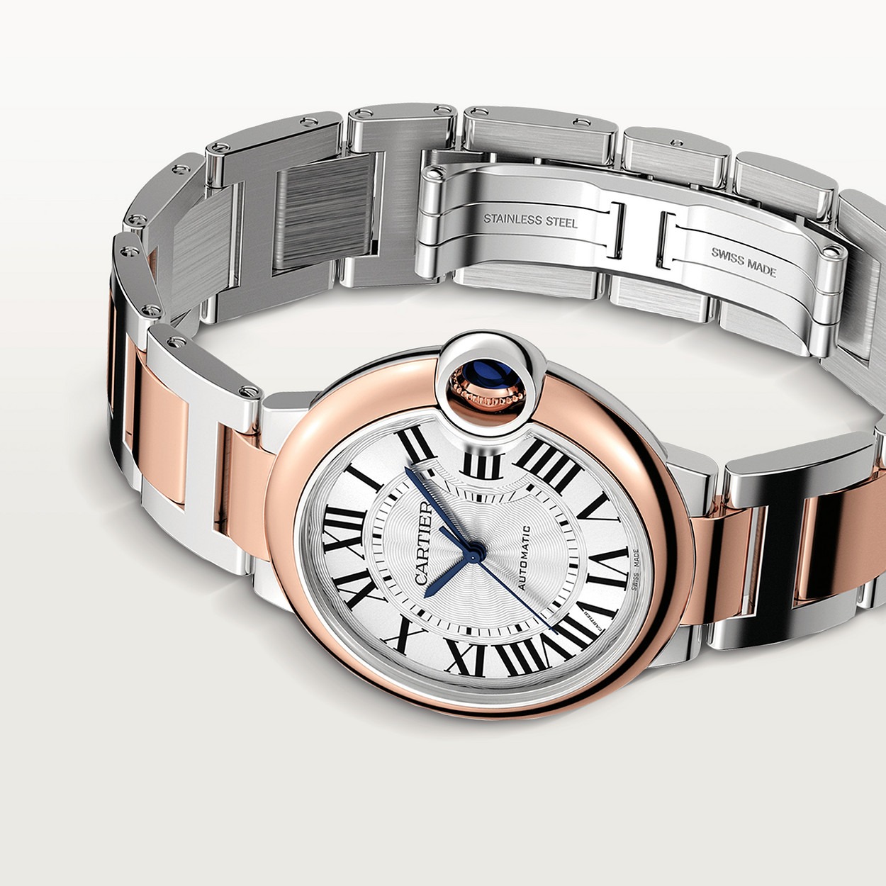 Ballon Bleu Gris Rose 36Mm vue 3
