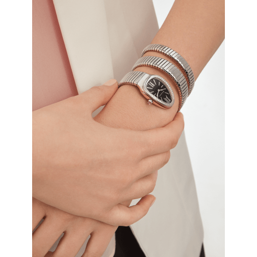 Bvlgari Serpenti Tubogas Gris/Noir Sertie