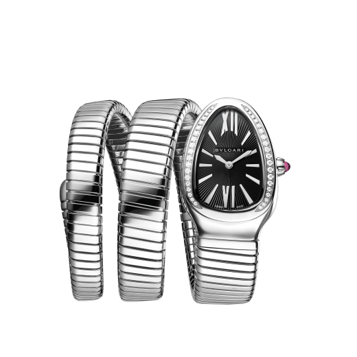 Bvlgari Serpenti Tubogas Gris/Noir Sertie