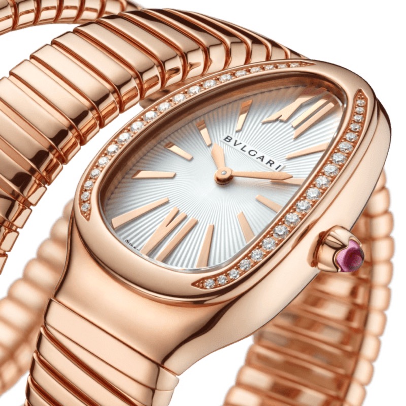 Bvlgari Serpenti Rose/Blanc Serti