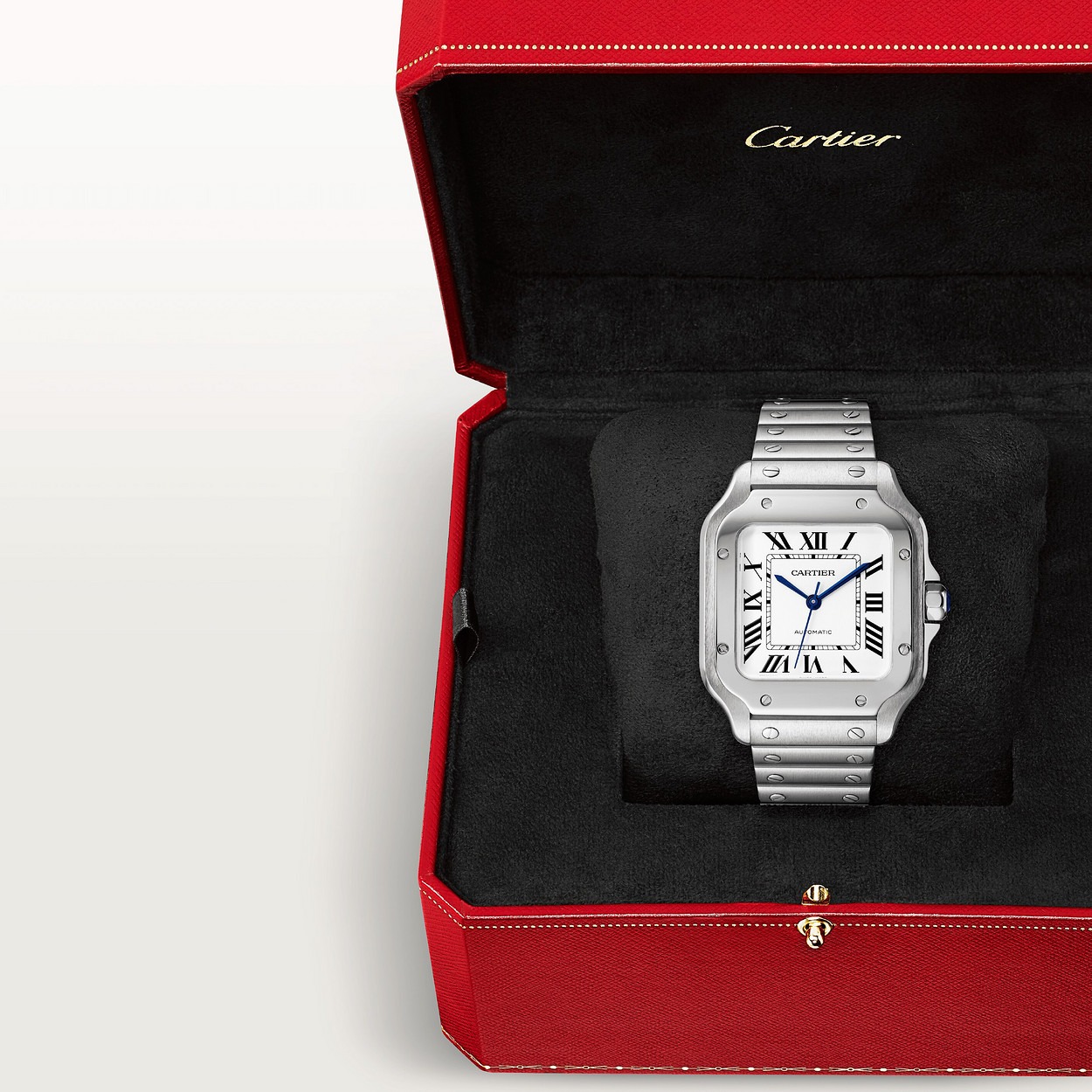 Cartier Santos Argente 36Mm vue 4