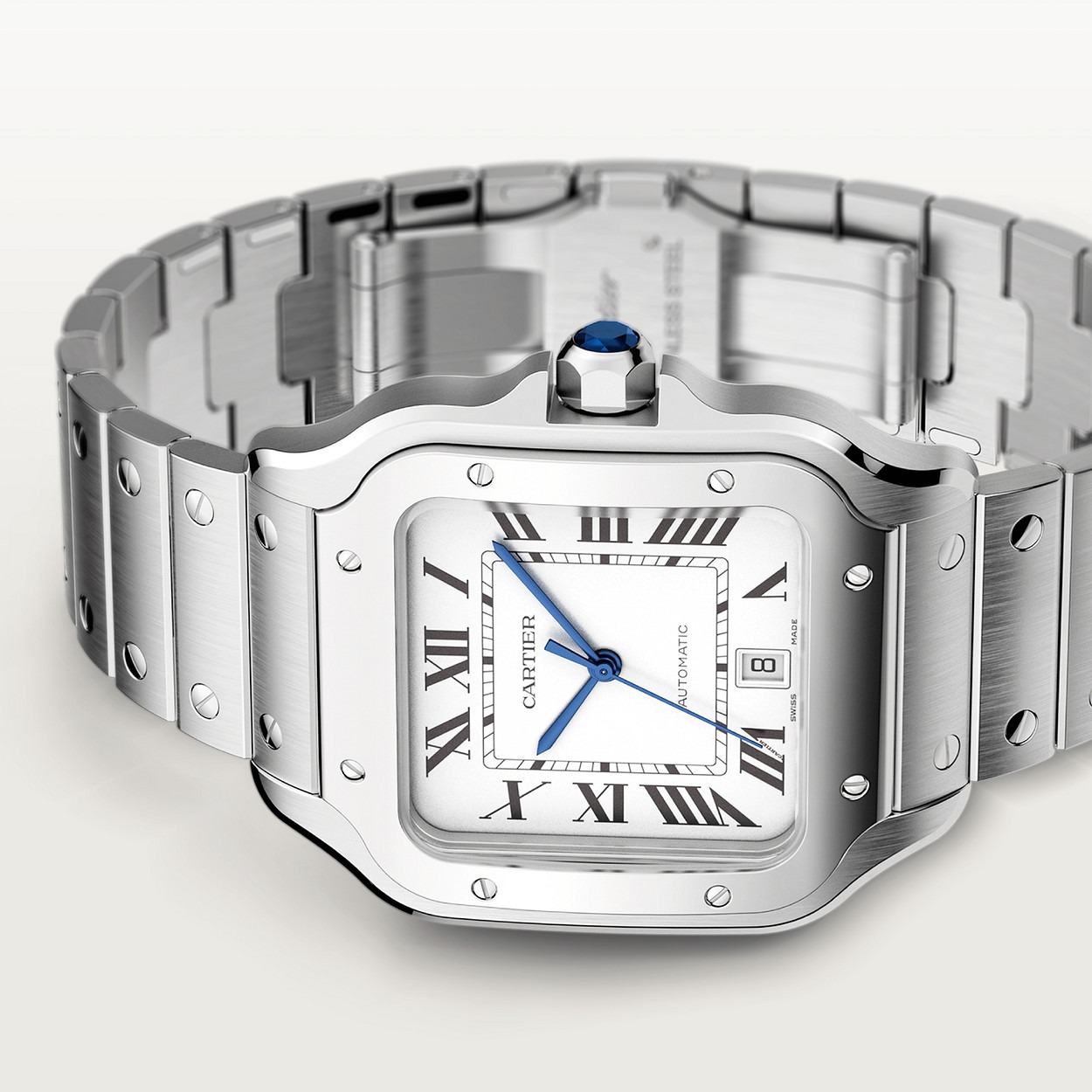 Cartier Santos Argente 40Mm vue 4