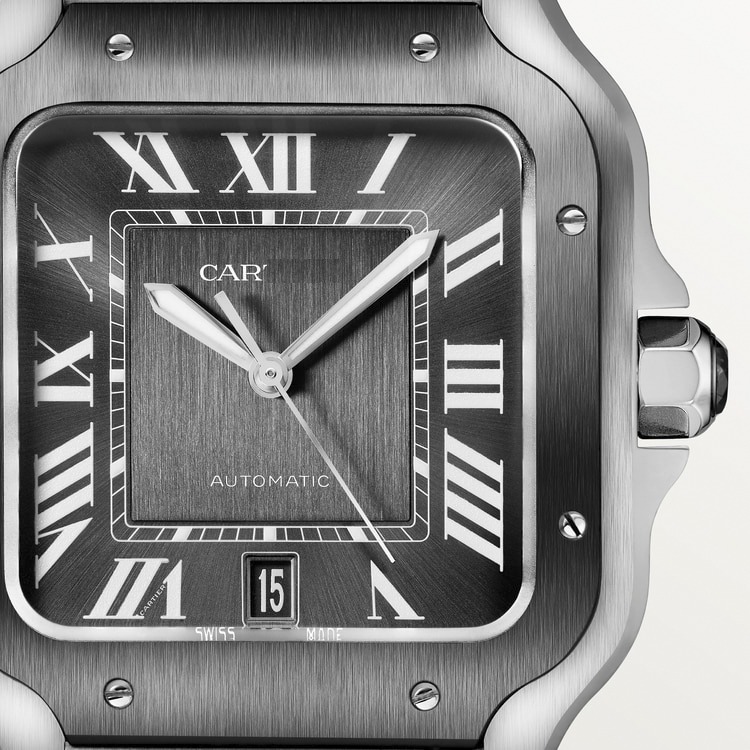 Cartier Santos Gris Noir 40Mm vue 2