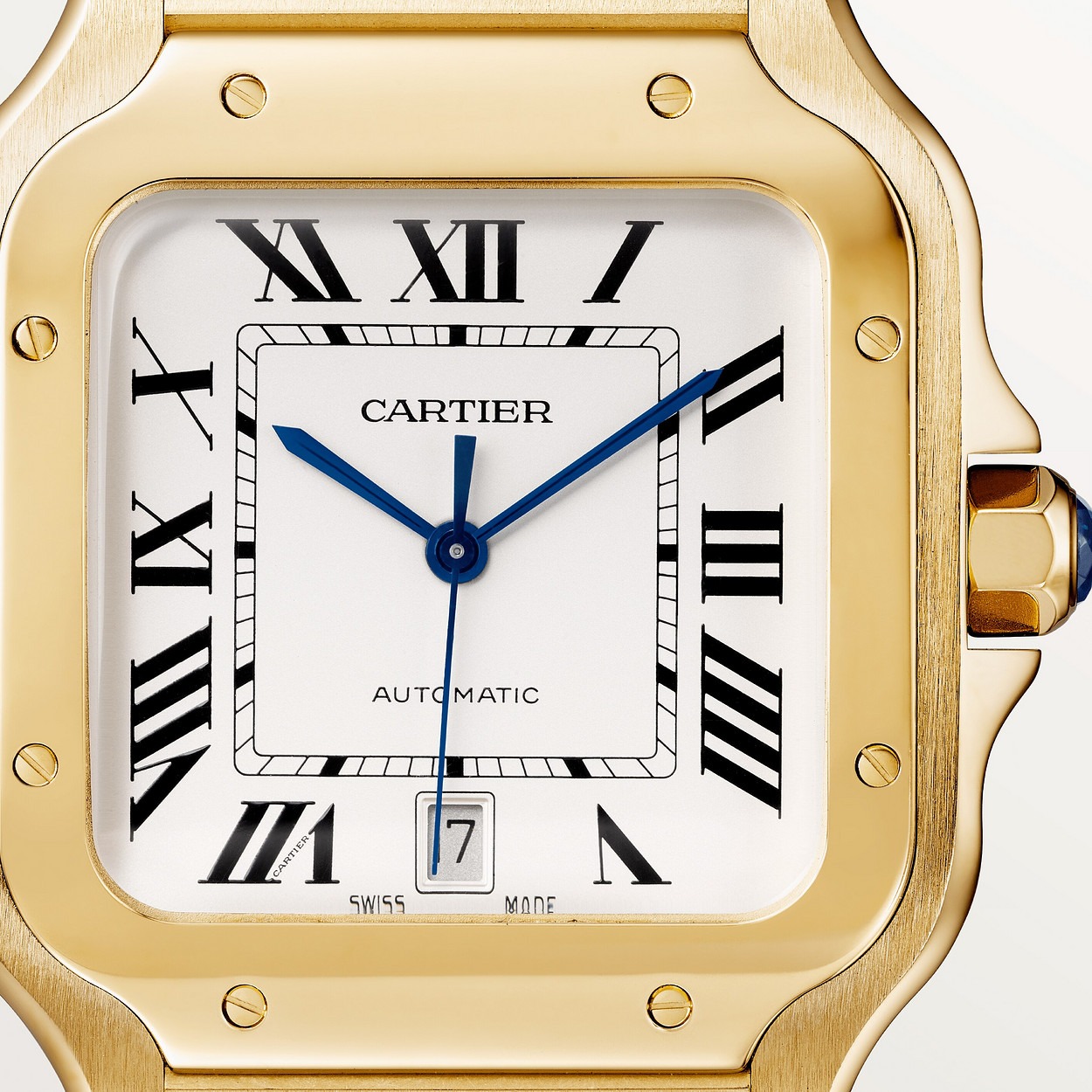 Cartier Santos Jaune 36Mm vue 2