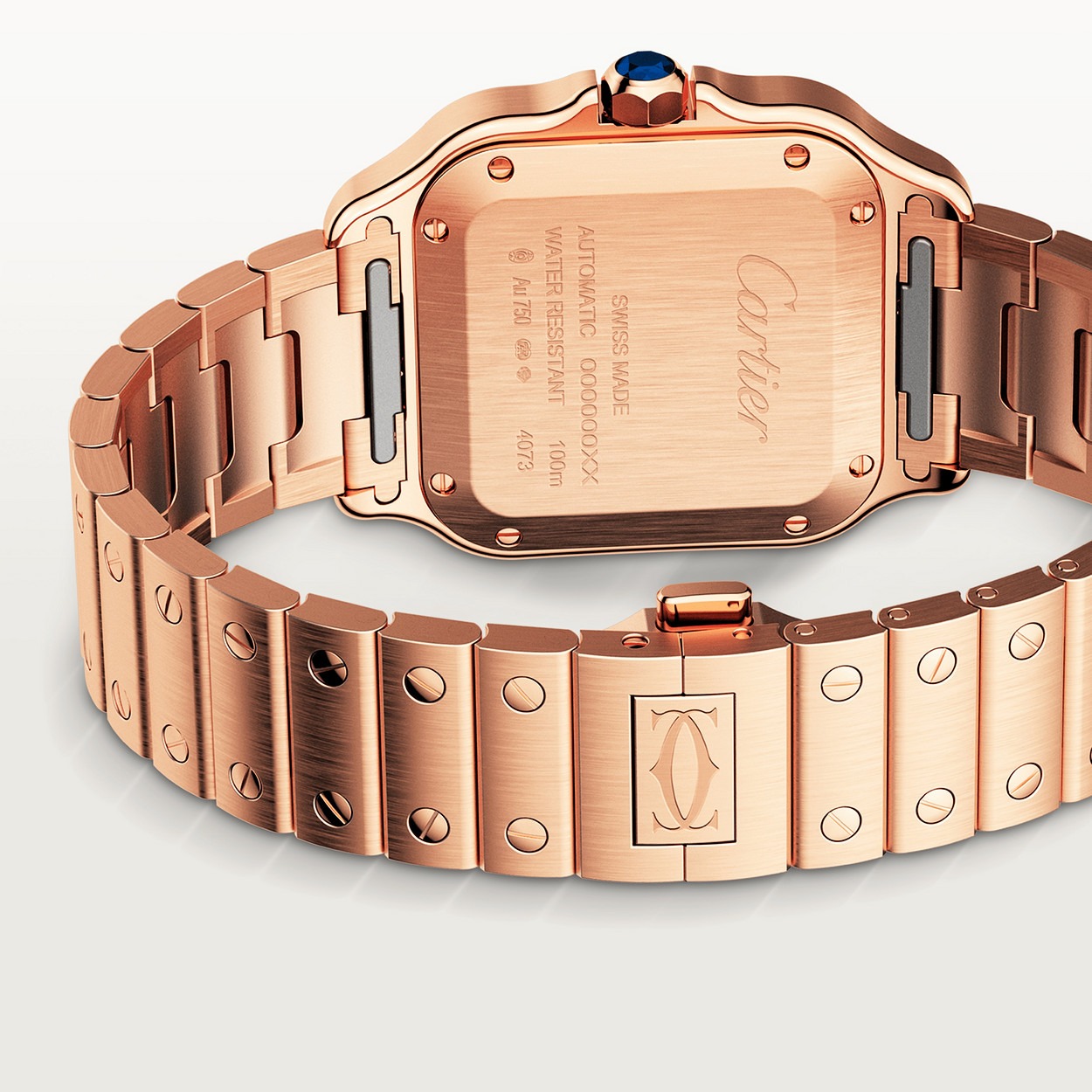 Cartier Santos Rose 36Mm vue 6