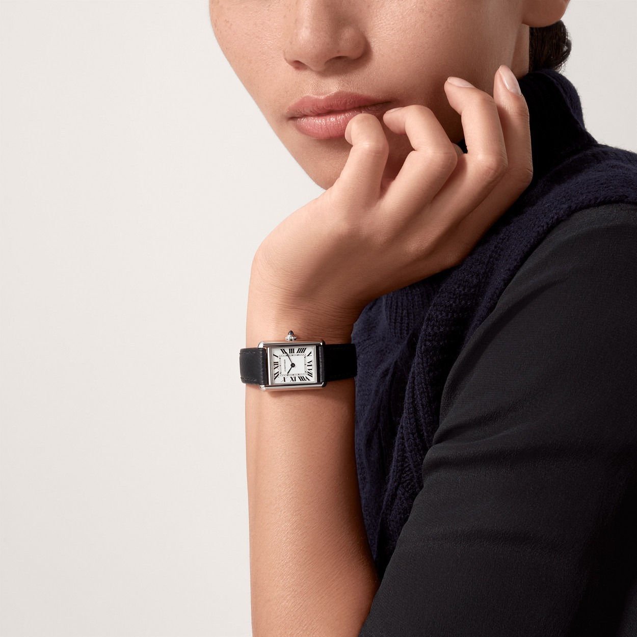 Cartier Tank Must Noir Blanc Petit vue 6