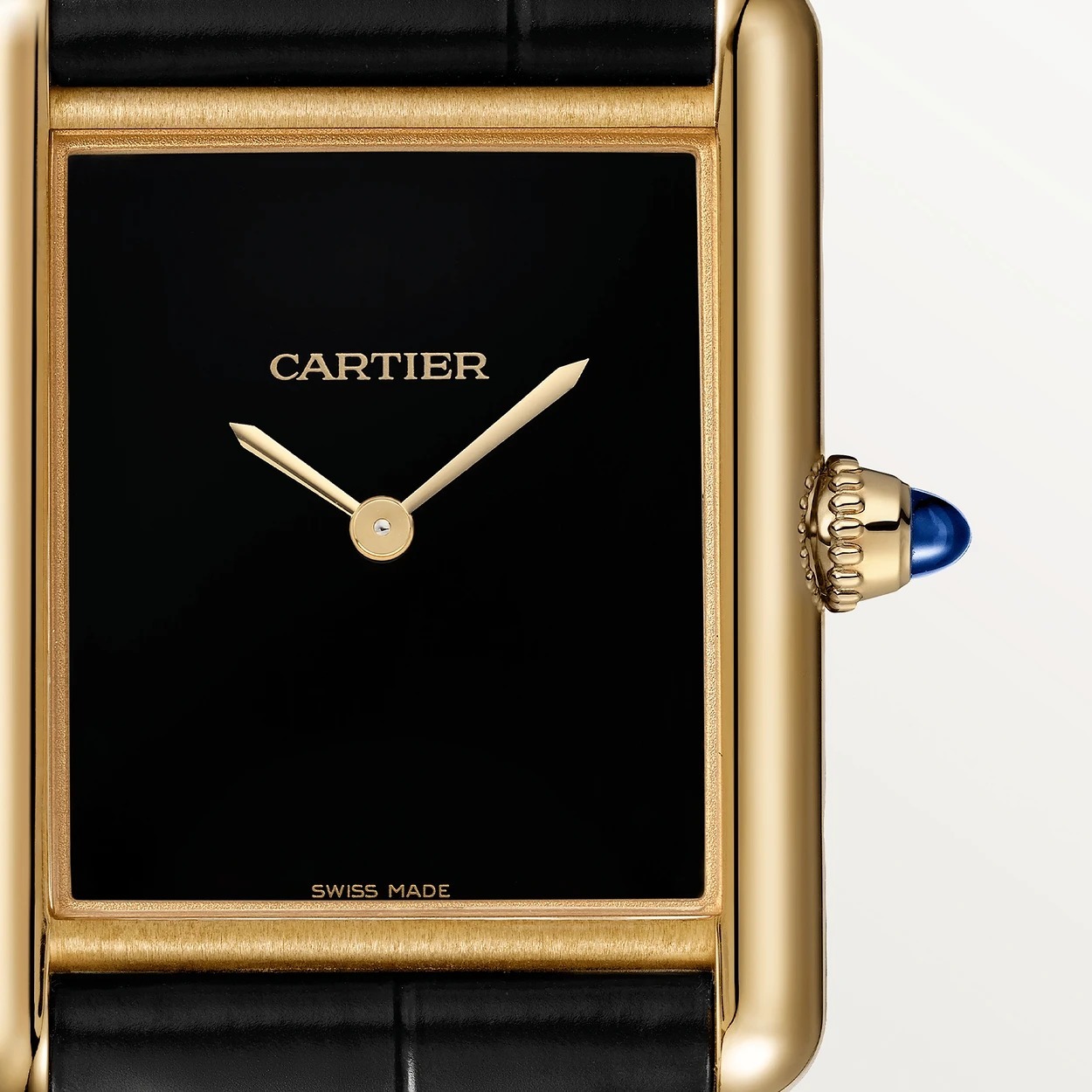 Montre Tank Louis Cartier Jaune vue 2