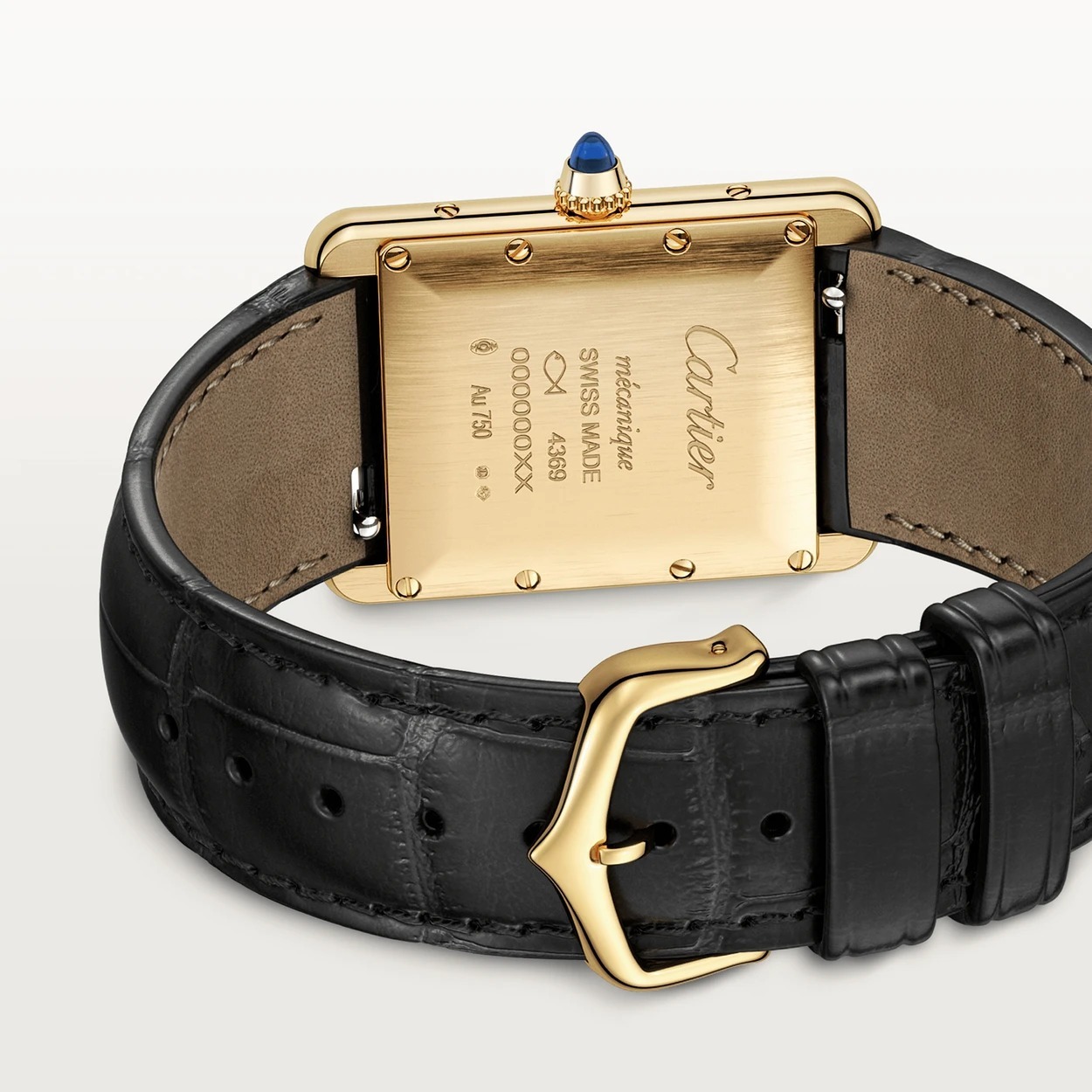 Montre Tank Louis Cartier Jaune vue 4