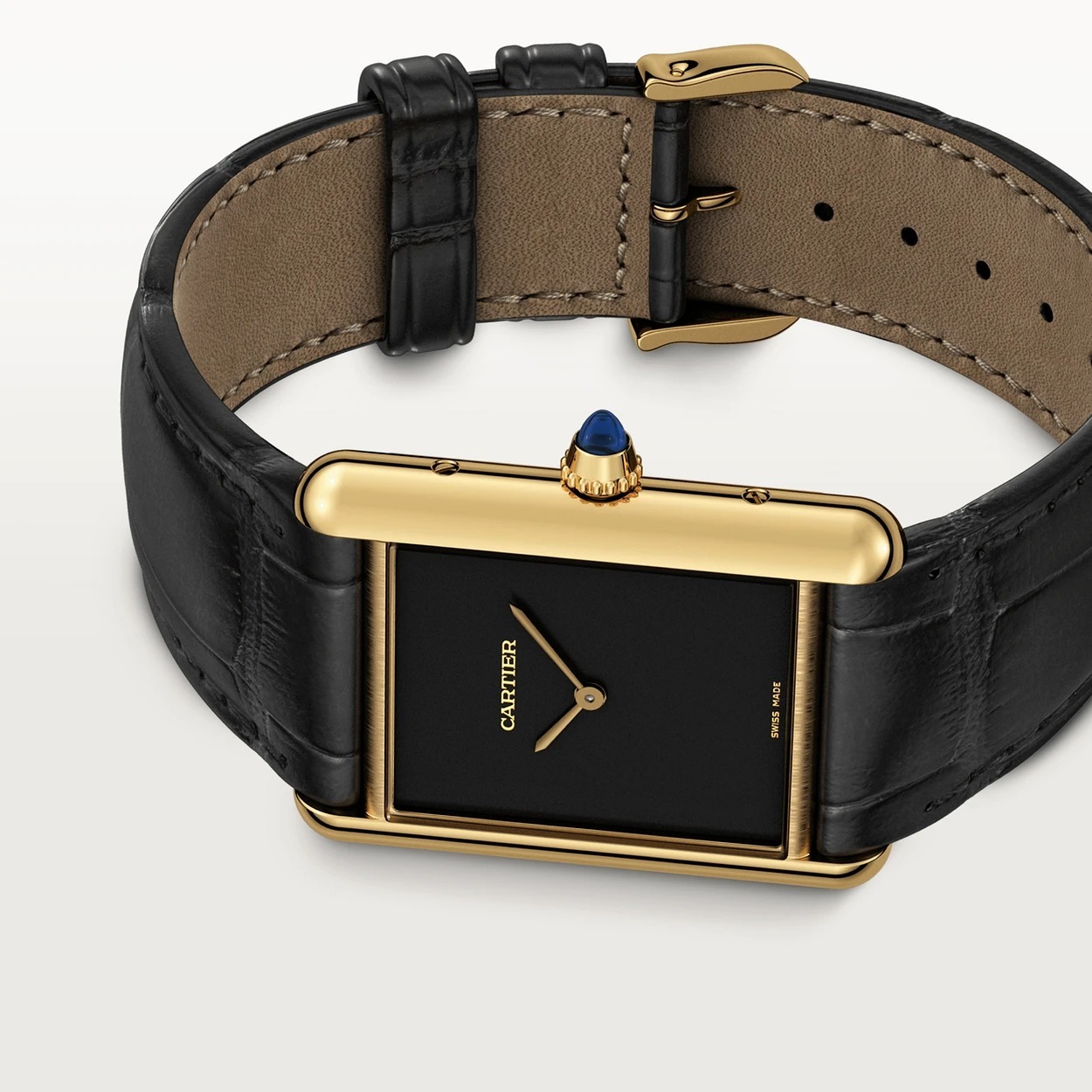 Montre Tank Louis Cartier Jaune vue 5