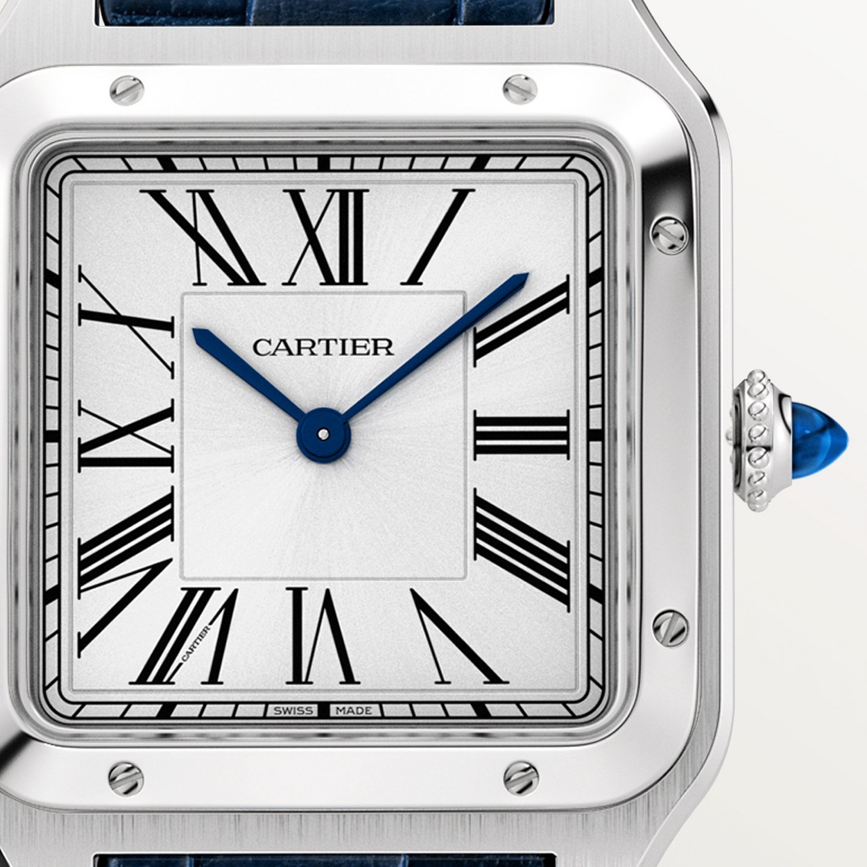 Santos Dumont Bleu Blanc Grand Modele vue 3