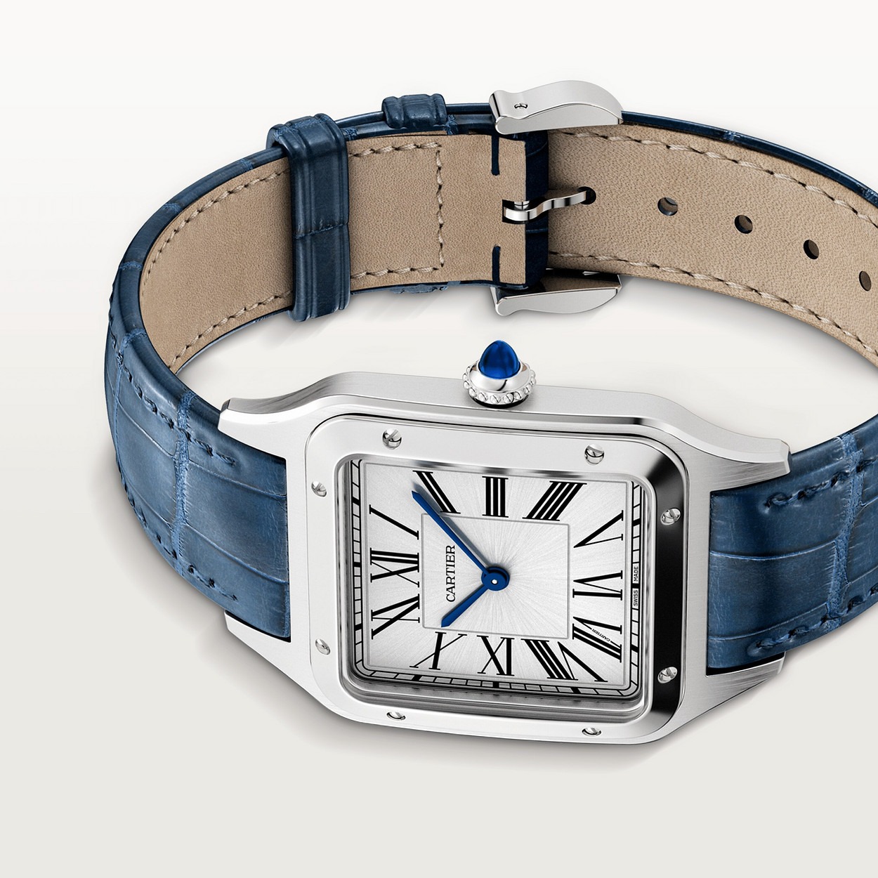 Santos Dumont Bleu Blanc Grand Modele vue 4
