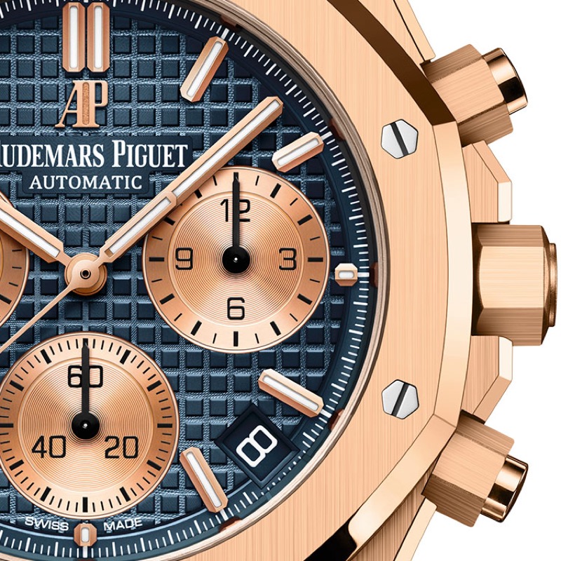 Audemars Piguet Royal Oak Chrono Rose/Bleu